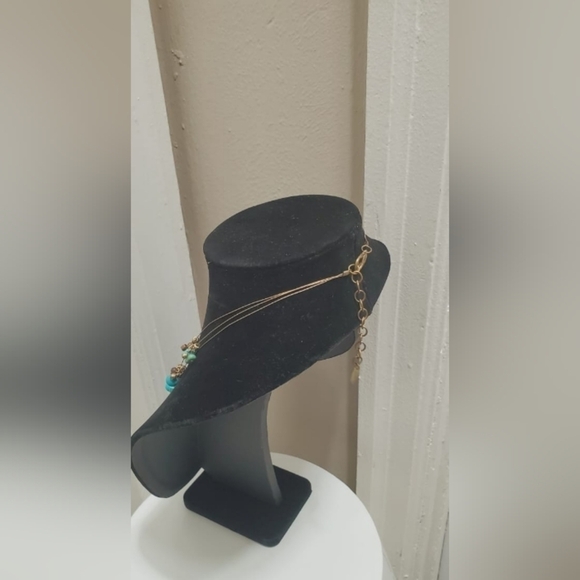 Multilayered Turquoise Blue Necklace.🌴 - Picture 6 of 8